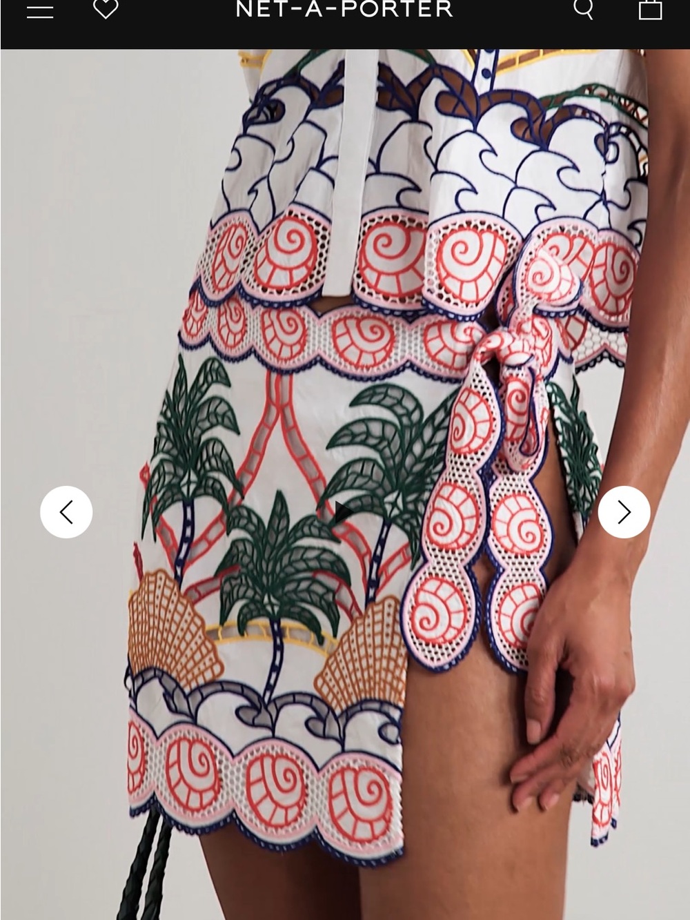 FARM Rio TROPICAL GRAPHIC RICHELIEU SKIRT
OFF WHITE - Picture 8 of 14